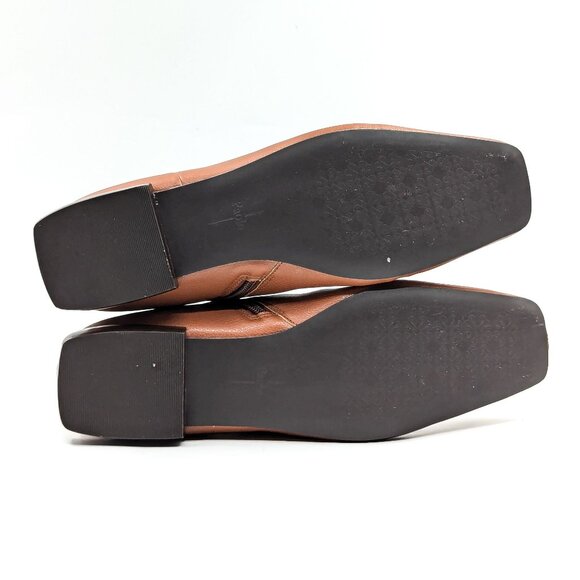 Linea Paolo Women Rad Low Heel Square Toe Brown Dressy Office Boots sz 12 - Picture 7 of 10